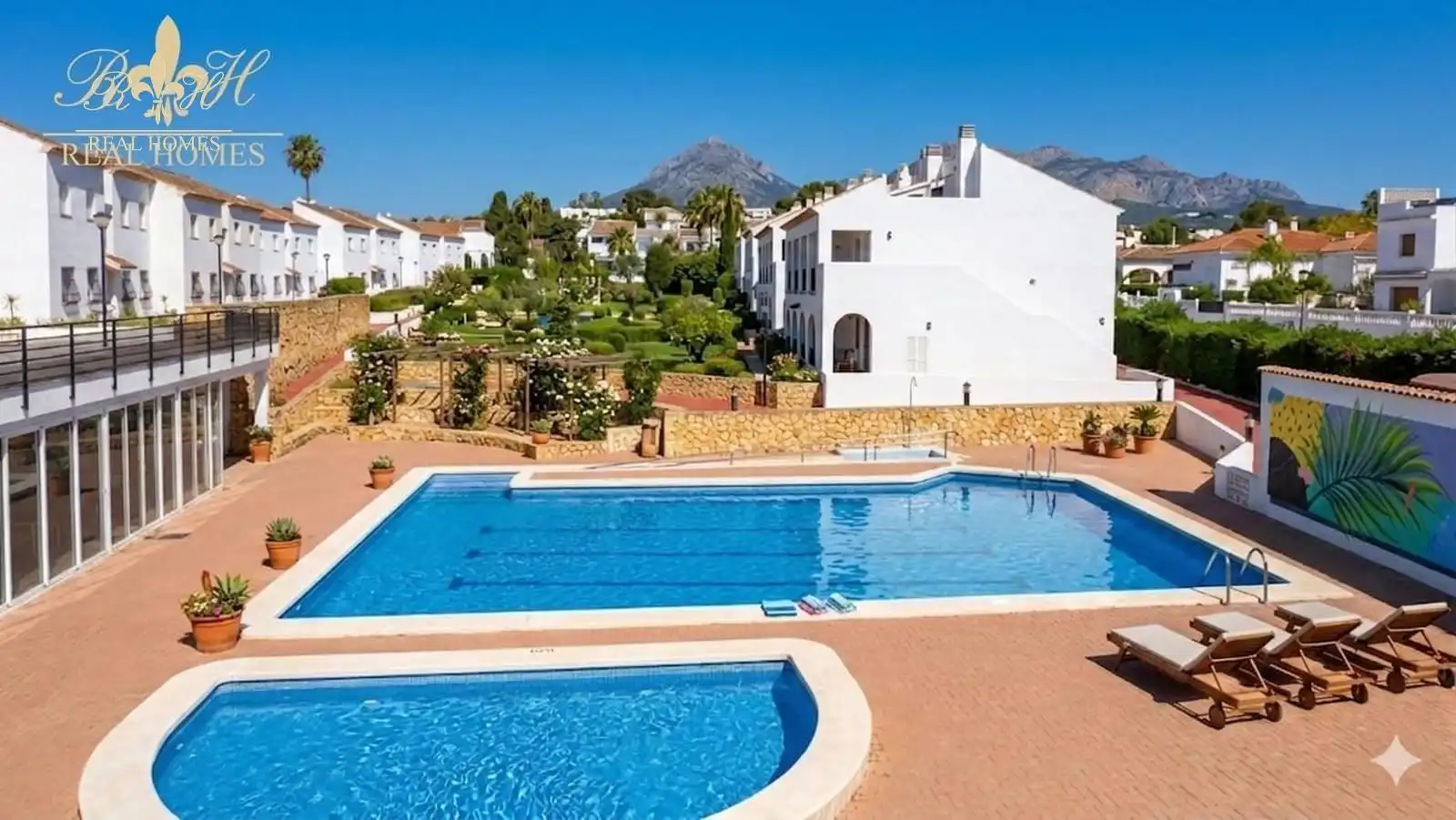 Piscina de Piso de alquiler en L'Alfàs del Pi con Aire acondicionado, Terraza y Piscina