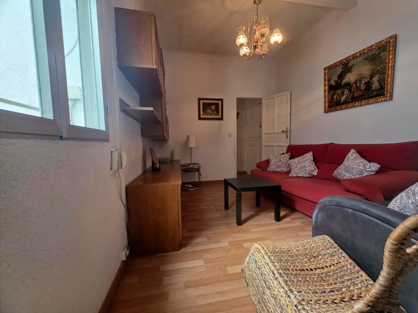 Sala de estar de Piso en venta en  Madrid Capital con Aire acondicionado, Calefacción y Amueblado