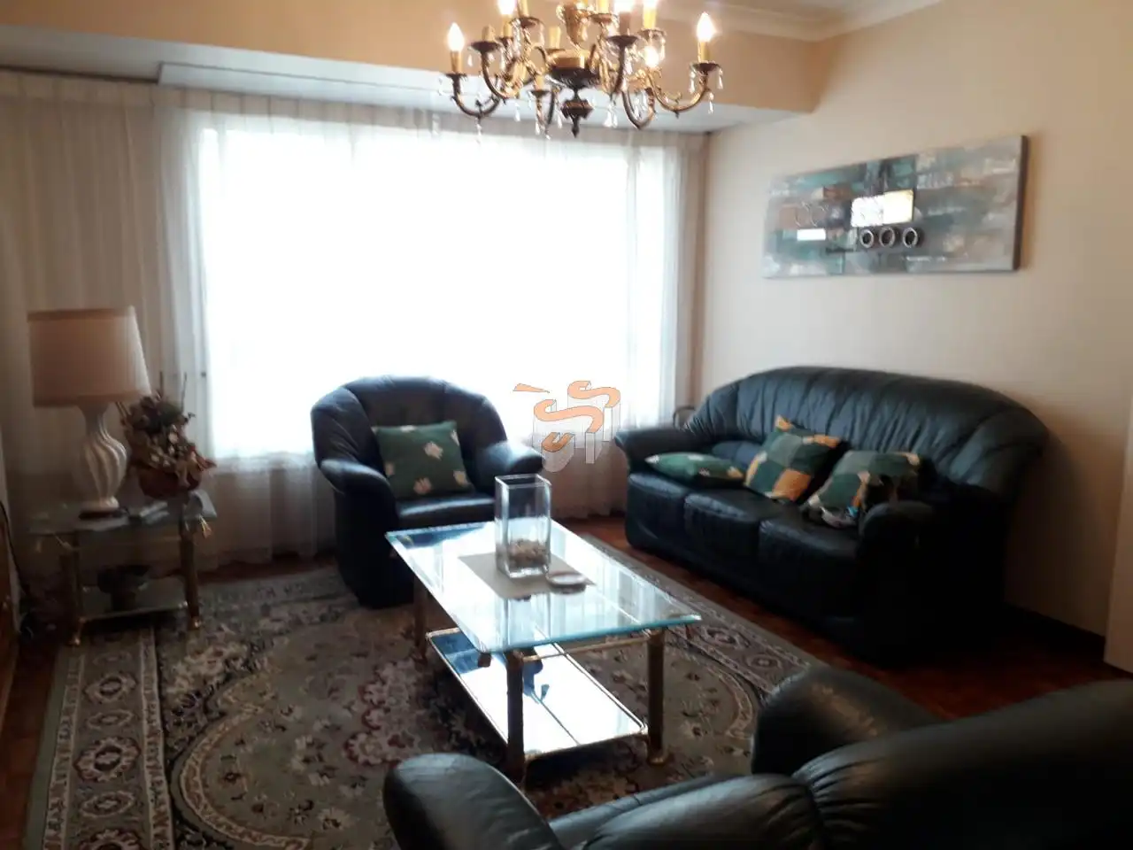 Wohnzimmer von Wohnung zur Miete in Ferrol mit Terrasse und Möbliert