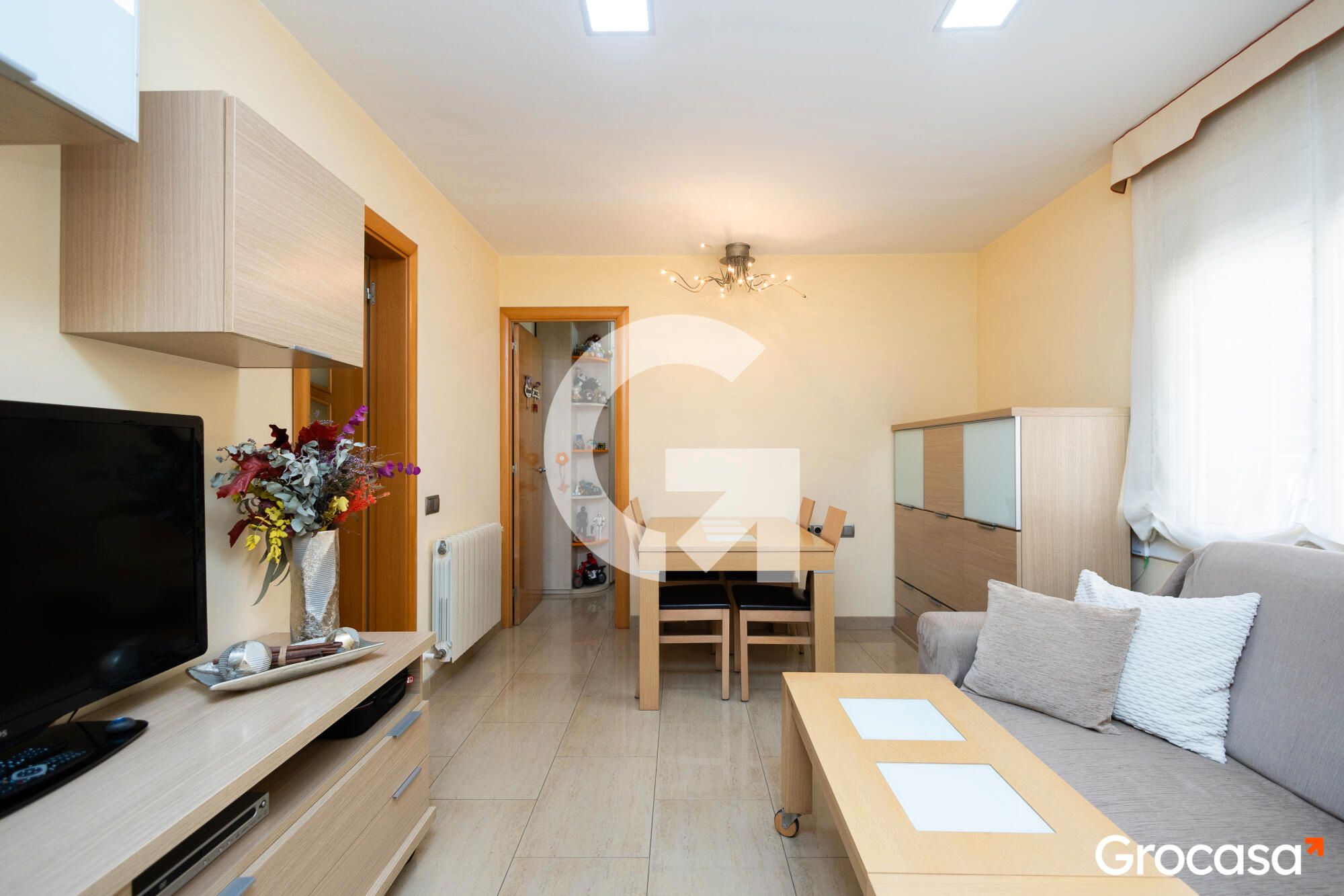 Sala de estar de Piso en venta en L'Hospitalet de Llobregat con Aire acondicionado y Calefacción