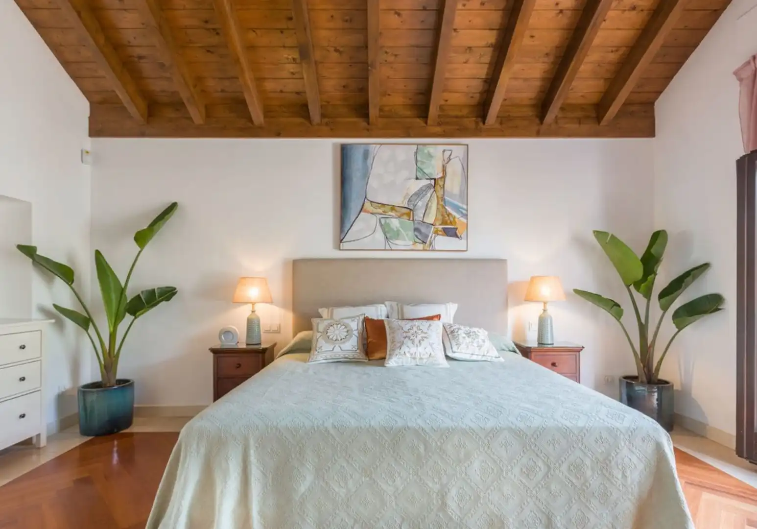 Dormitori de Casa o xalet de lloguer en Marbella amb Aire condicionat, Terrassa i Piscina