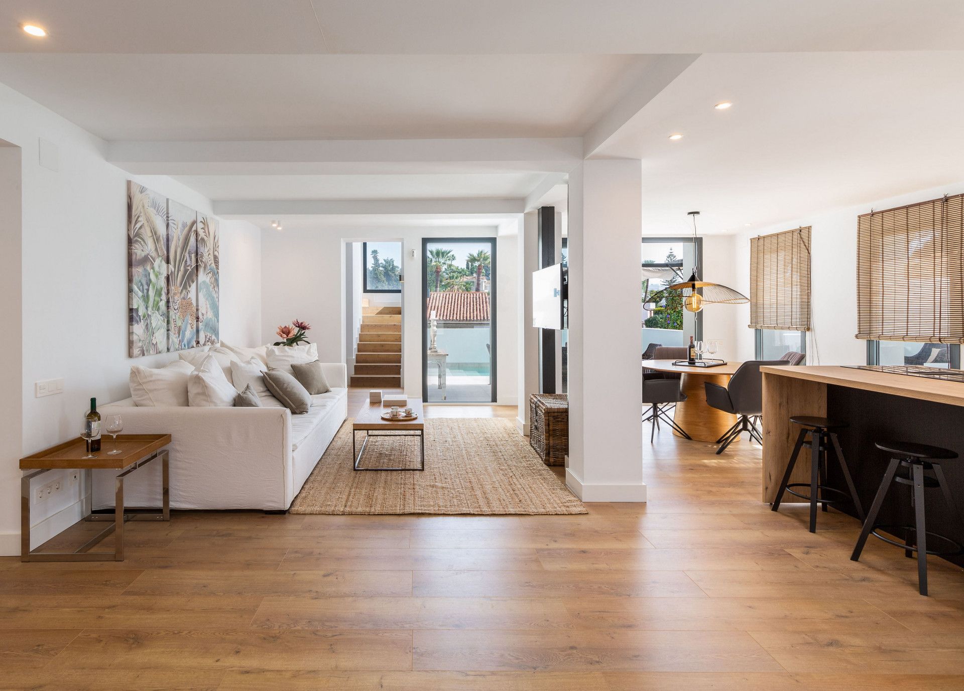 Living room of House or chalet to rent in Marbella  with Air Conditioner, Private garden and Terrace