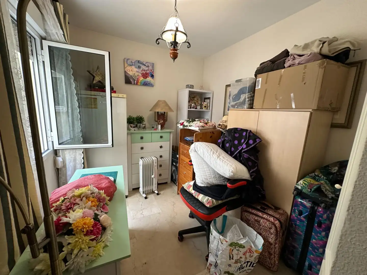 Bedroom of Flat for sale in Marbella  with Air Conditioner, Furnished and Balcony
