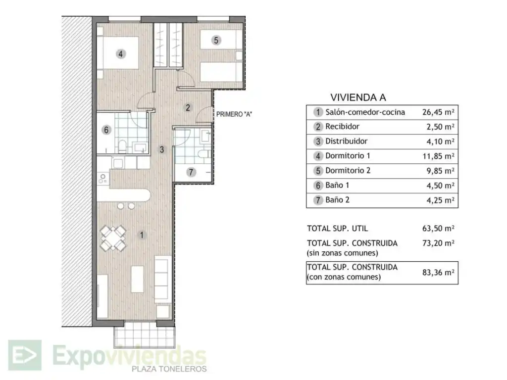 Apartamento con terraza en venta en Puerto de Mazarrón, imagen 9