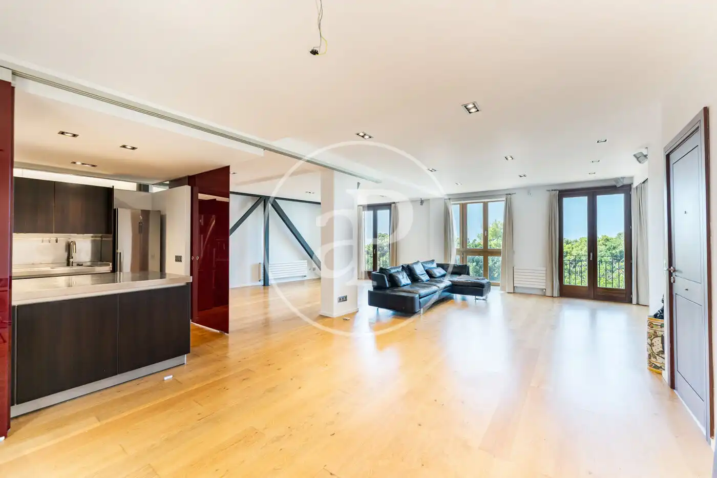 Wohnzimmer von Wohnung zur Miete in  Palma de Mallorca mit Klimaanlage, Heizung und Terrasse