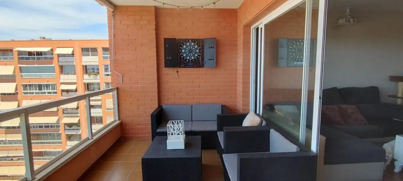 Terrassa de Pis de lloguer en Alicante / Alacant amb Calefacció, Jardí privat i Terrassa