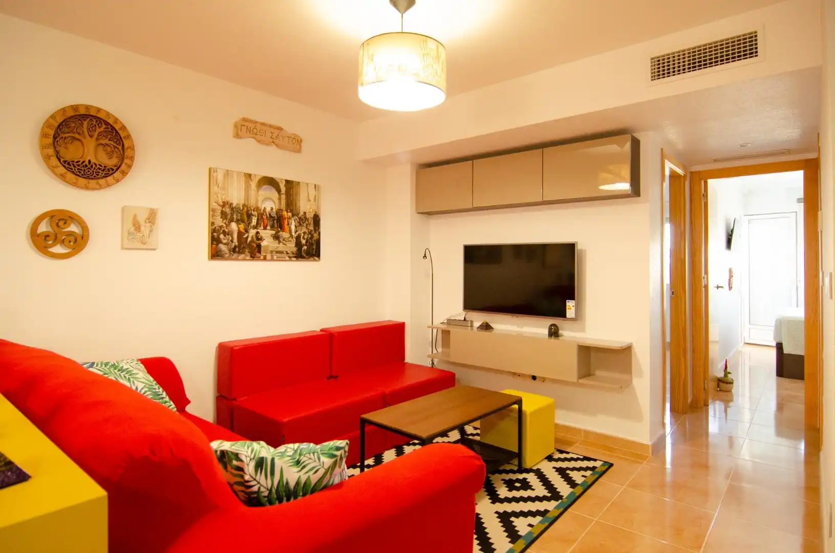 Sala de estar de Piso en venta en Murcia con Aire acondicionado, Calefacción y Amueblado