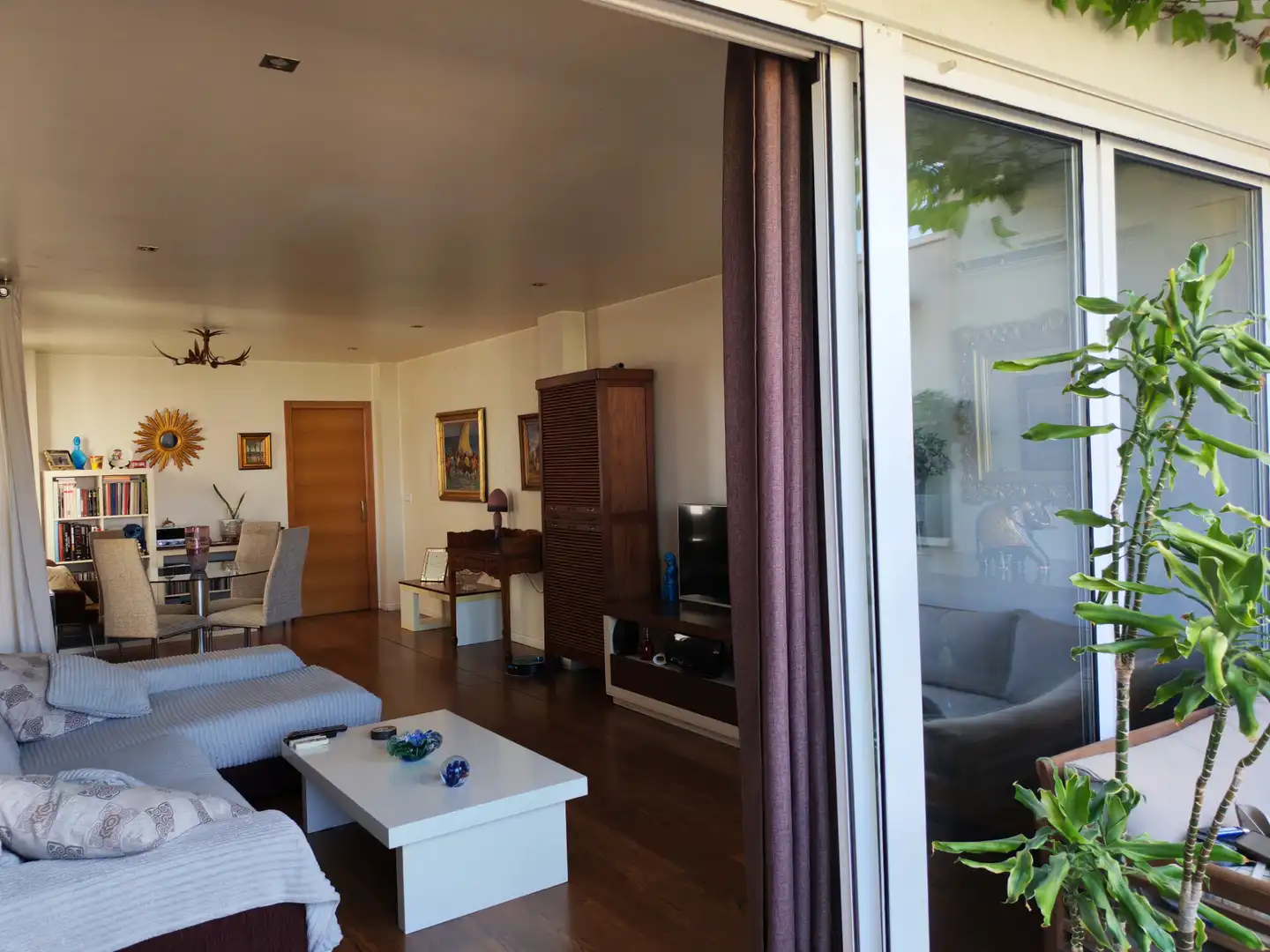 Sala de estar de Ático en venta en Elche / Elx con Aire acondicionado, Parquet y Terraza