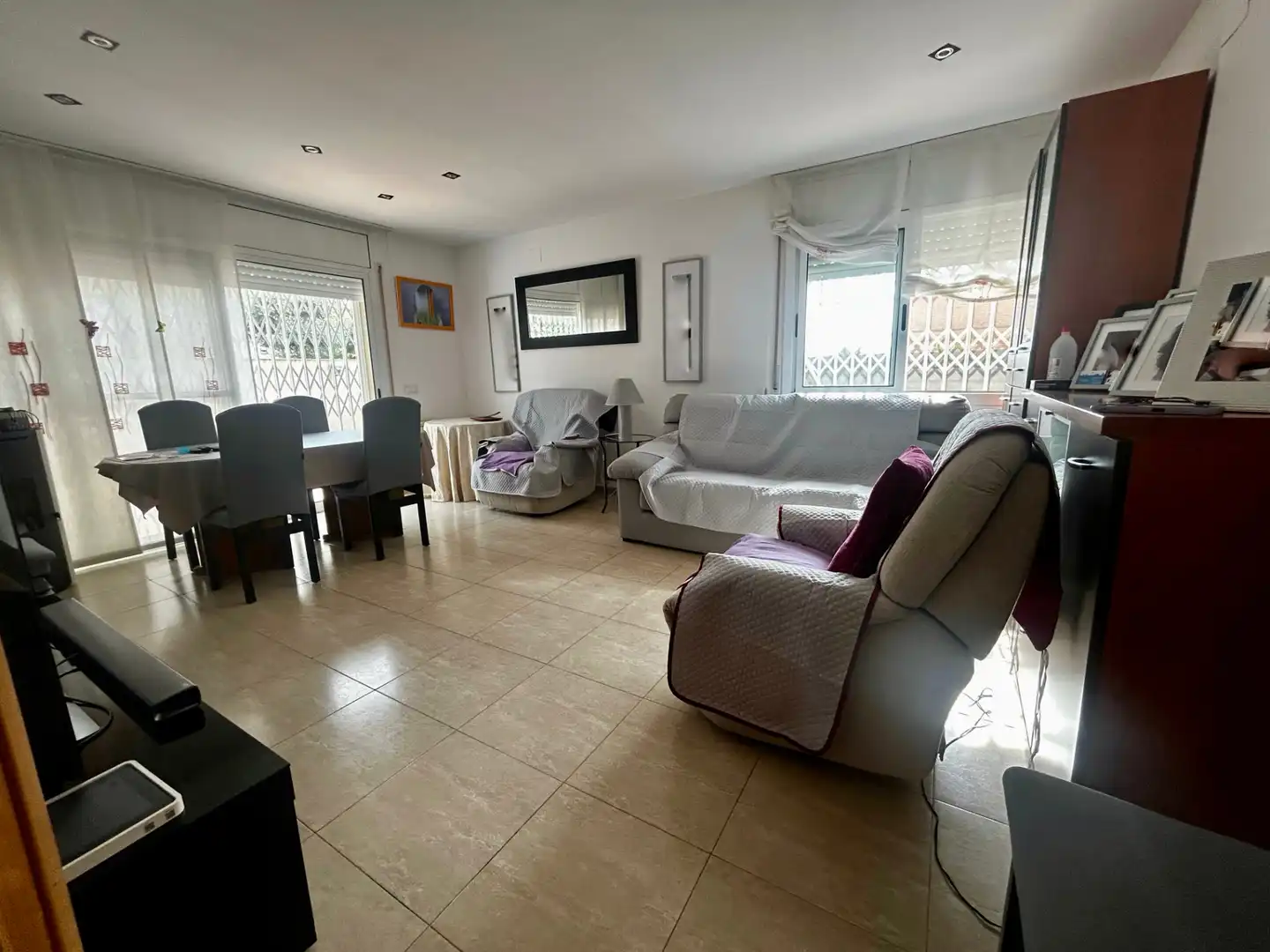 Sala de estar de Casa adosada en venta en Valls con Terraza y Balcón