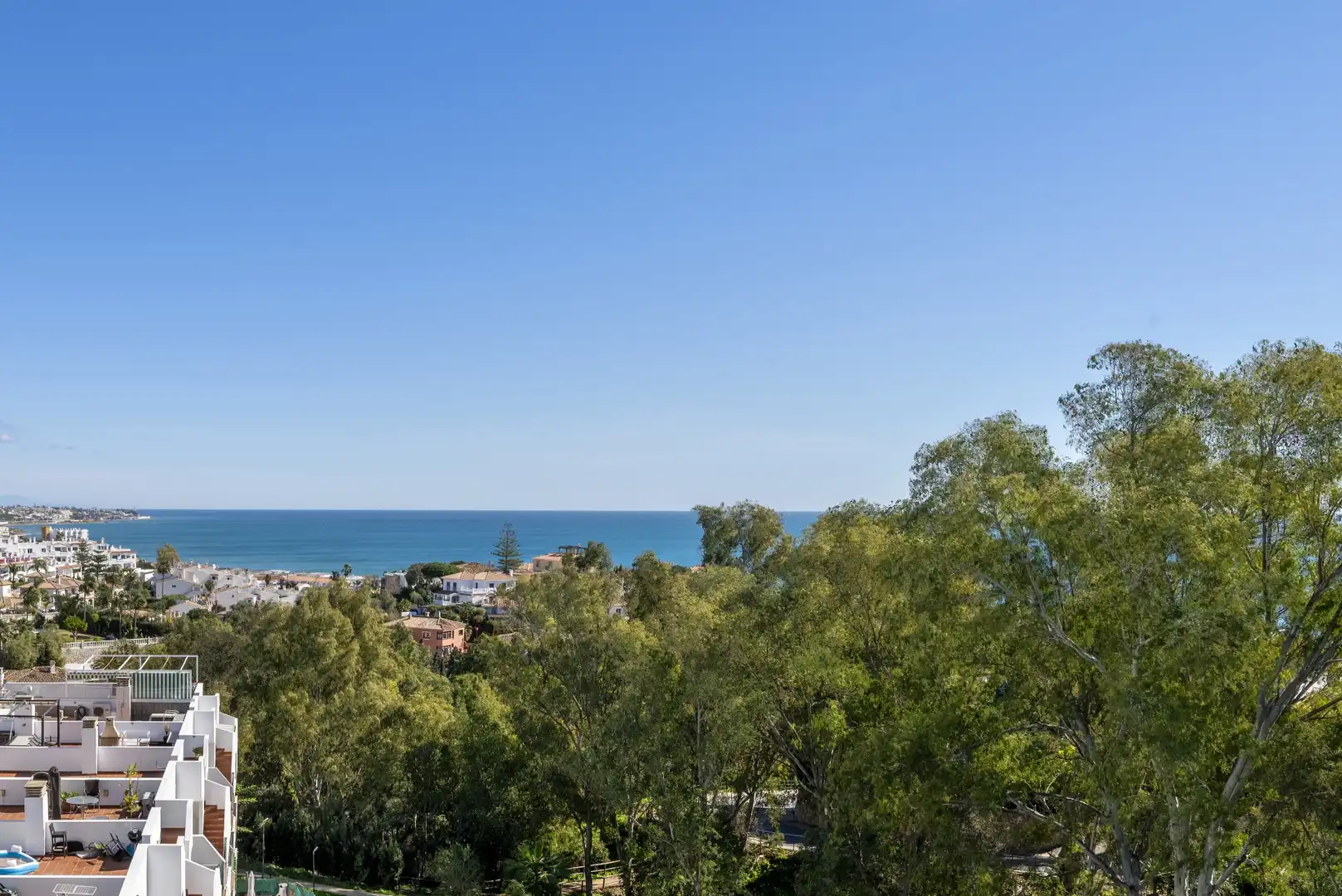 Exterior view of Attic for sale in Mijas  with Air Conditioner, Terrace and Swimming Pool