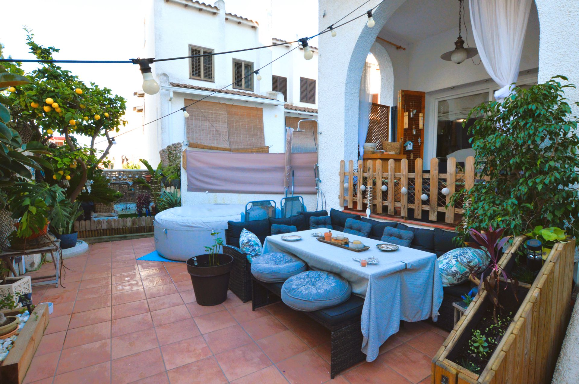 Terrassa de Casa adosada en venda en Cubelles amb Jardí privat i Terrassa