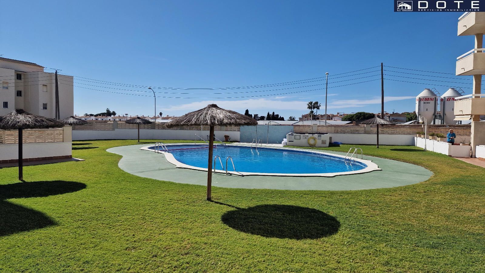 Swimming pool of Flat for sale in Creixell  with Parquet flooring, Terrace and Swimming Pool