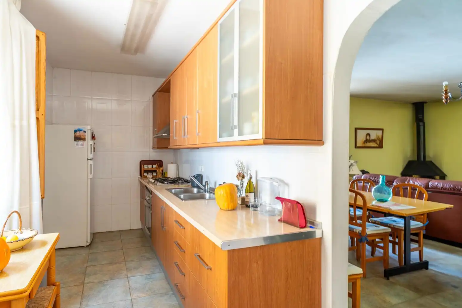 Cuina de Casa o xalet en venda en Mula amb Parquet, Terrassa i Moblat