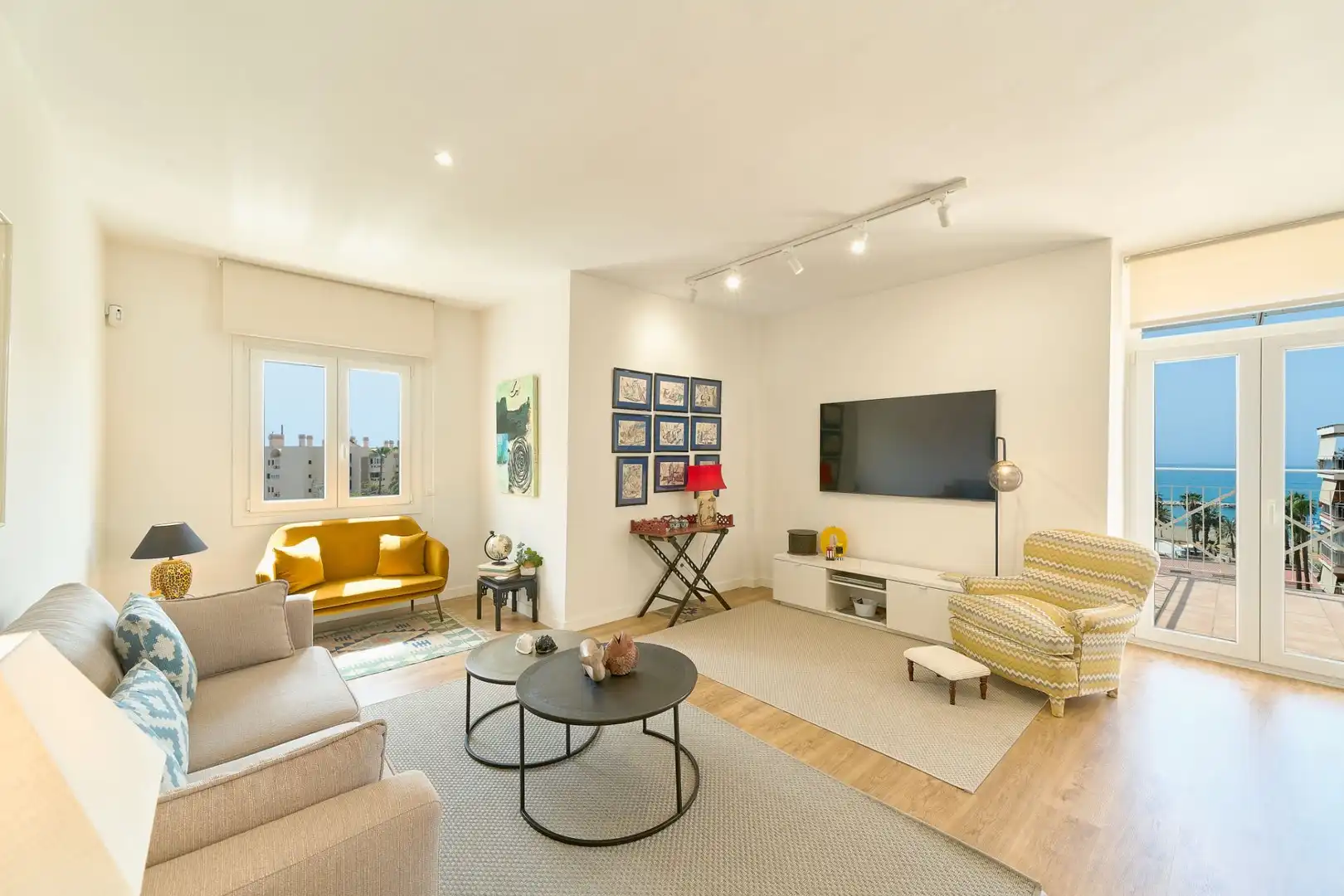 Wohnzimmer von Wohnung zum Verkauf in Málaga Capital mit Klimaanlage, Heizung und Terrasse