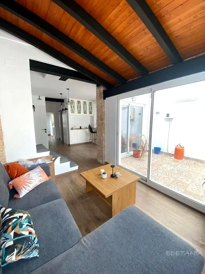 Wohnzimmer von Wohnung zur Miete in Moncada mit Terrasse und Möbliert