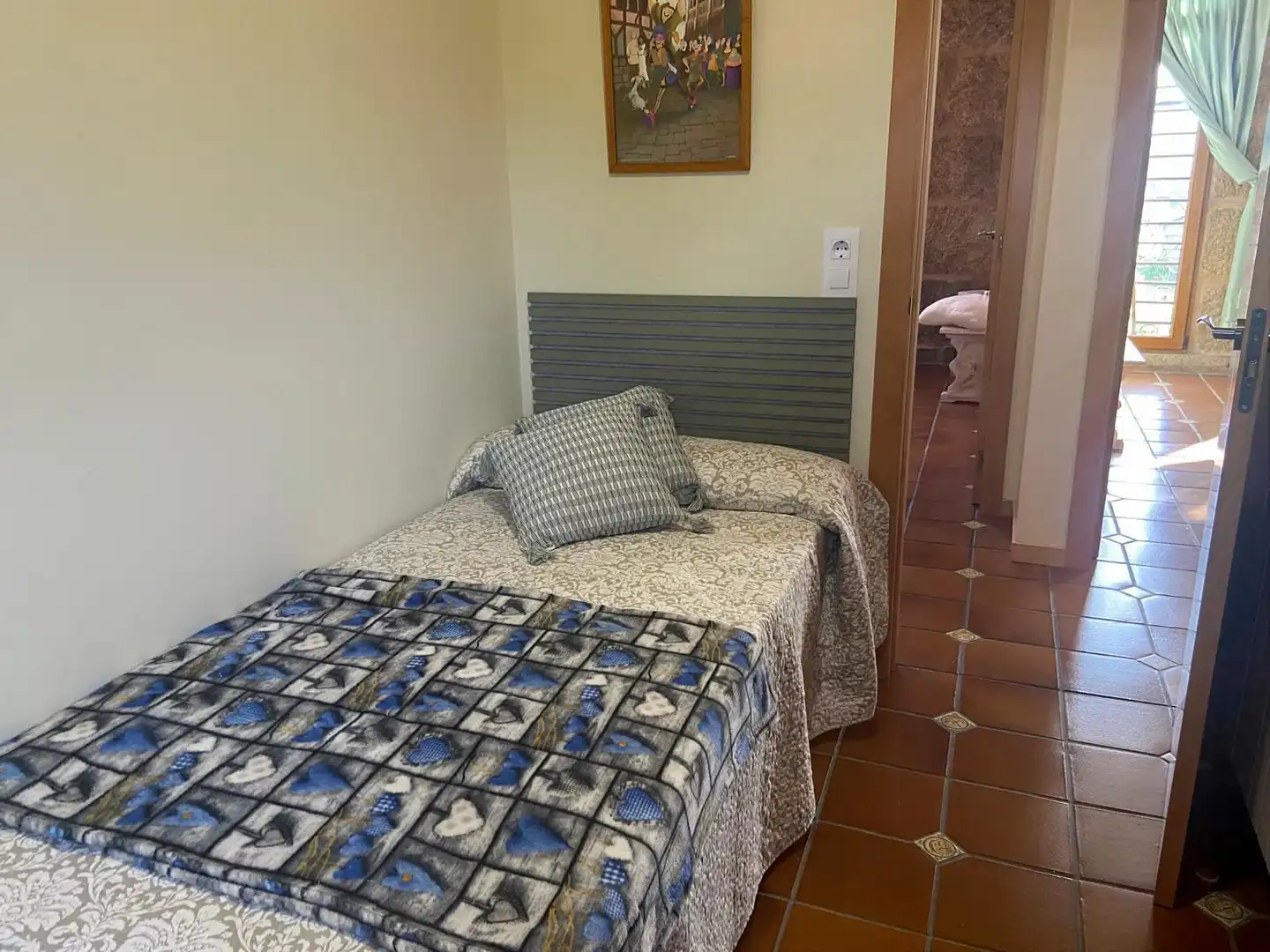 Schlafzimmer von Country house zur Miete in Barro mit Heizung, Möbliert und Waschmaschine