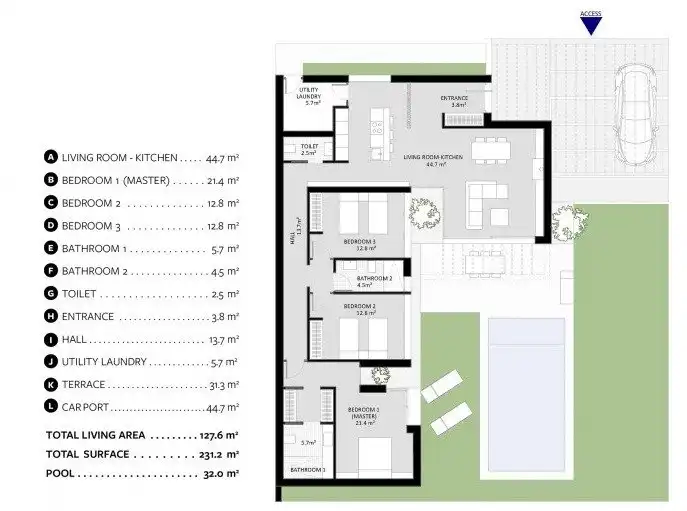 Chalet con piscina en venta en Campo de Murcia, imagen 9