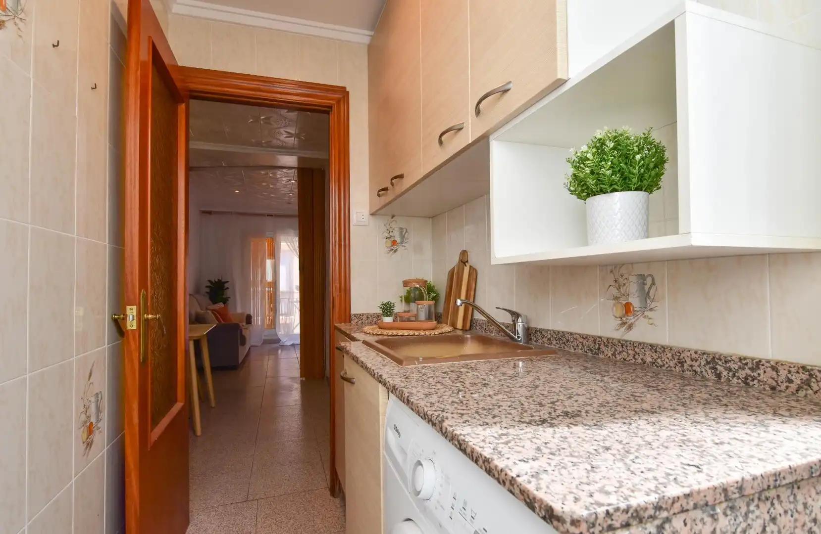 Kitchen of Flat for sale in Puçol  with Air Conditioner, Terrace and Balcony