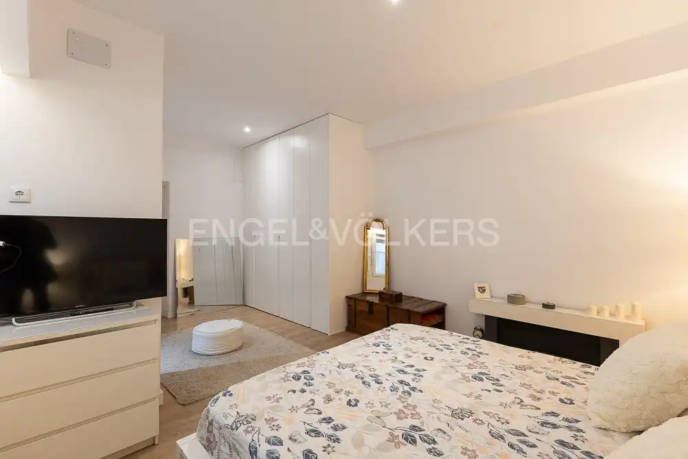Bedroom of Flat for rent in Valencia  with Air Conditioner, Heating and Parquet flooring