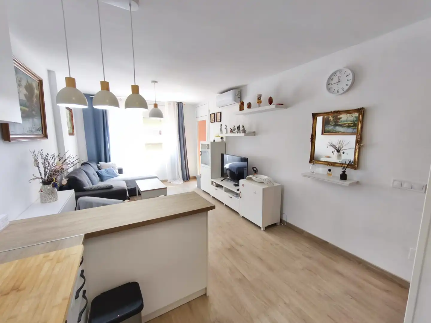 Sala de estar de Apartamento en venta en Cambrils con Aire acondicionado, Parquet y Terraza