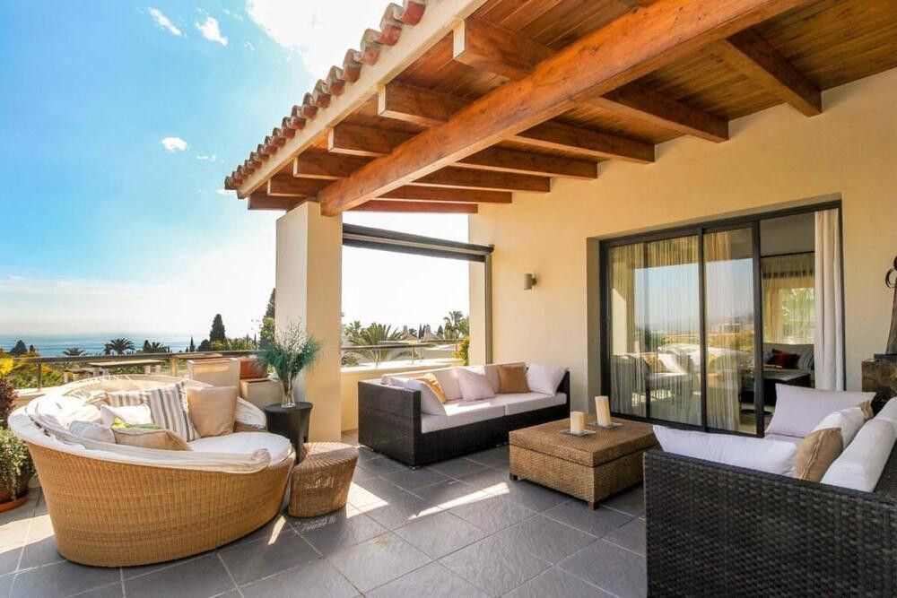 Terrassa de Casa o xalet de lloguer en Marbella amb Aire condicionat, Jardí privat i Terrassa