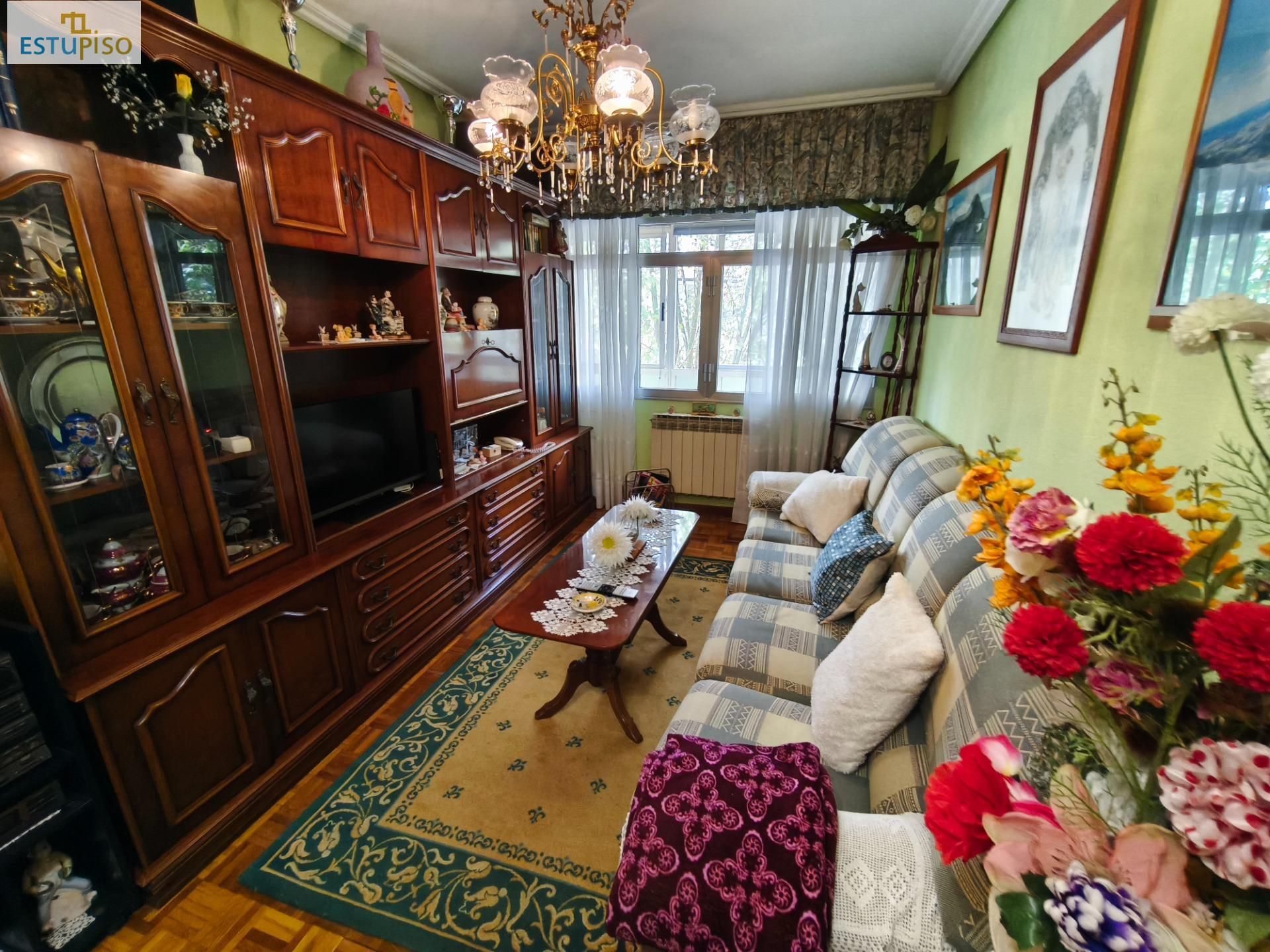 Sala d'estar de Pis en venda en Vitoria - Gasteiz amb Calefacció, Parquet i Traster