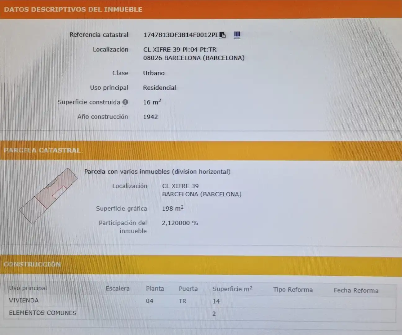 Traster en venda en Barcelona