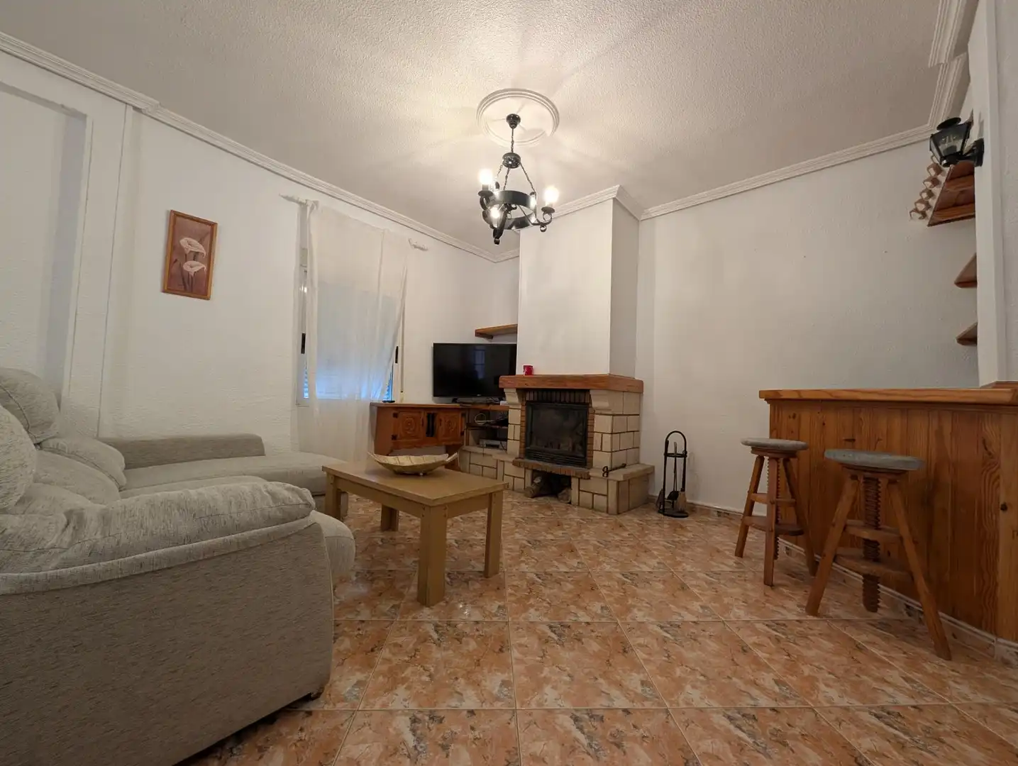 Sala d'estar de Casa o xalet en venda en Aspe amb Aire condicionat i Piscina