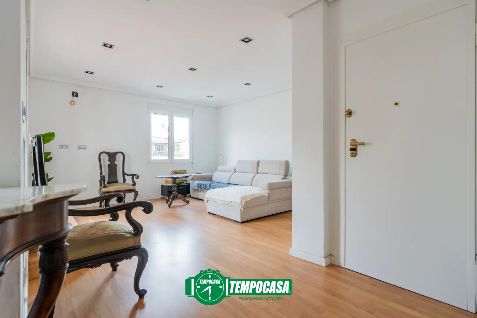 Wohnzimmer von Wohnung zum Verkauf in Valencia mit Klimaanlage, Parkett und Terrasse