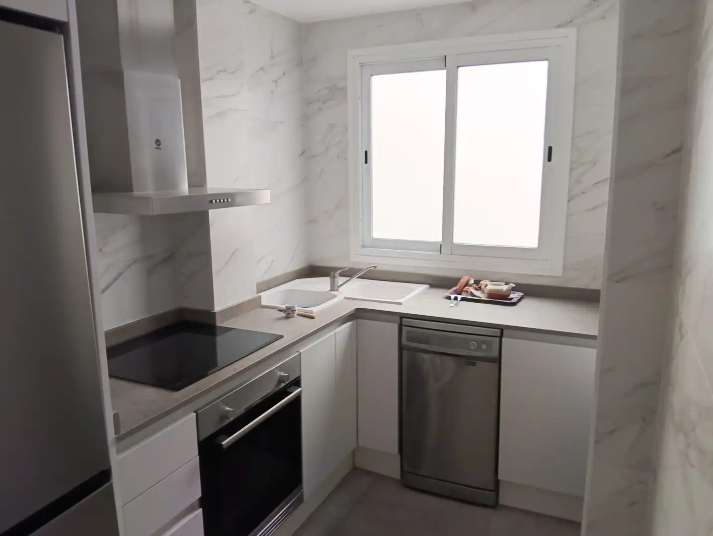 Küche von Wohnung zur Miete in Quart de Poblet mit Klimaanlage, Möbliert und Ofen