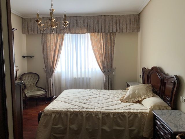 Bedroom of Flat to rent in Ferrol  with Heating, Parquet flooring and Furnished