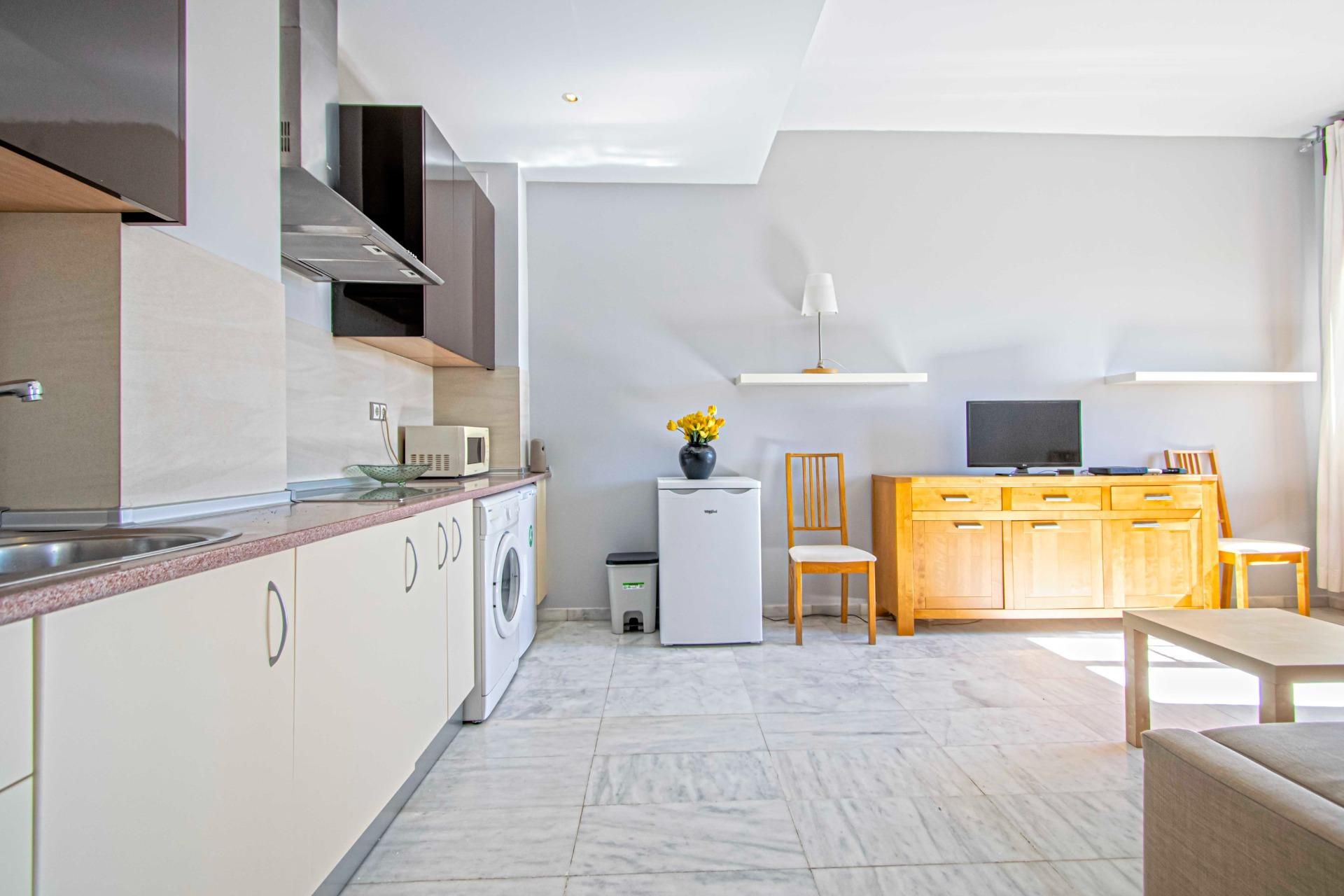 Cuina de Apartament en venda en  Sevilla Capital amb Aire condicionat, Calefacció i Piscina comunitària