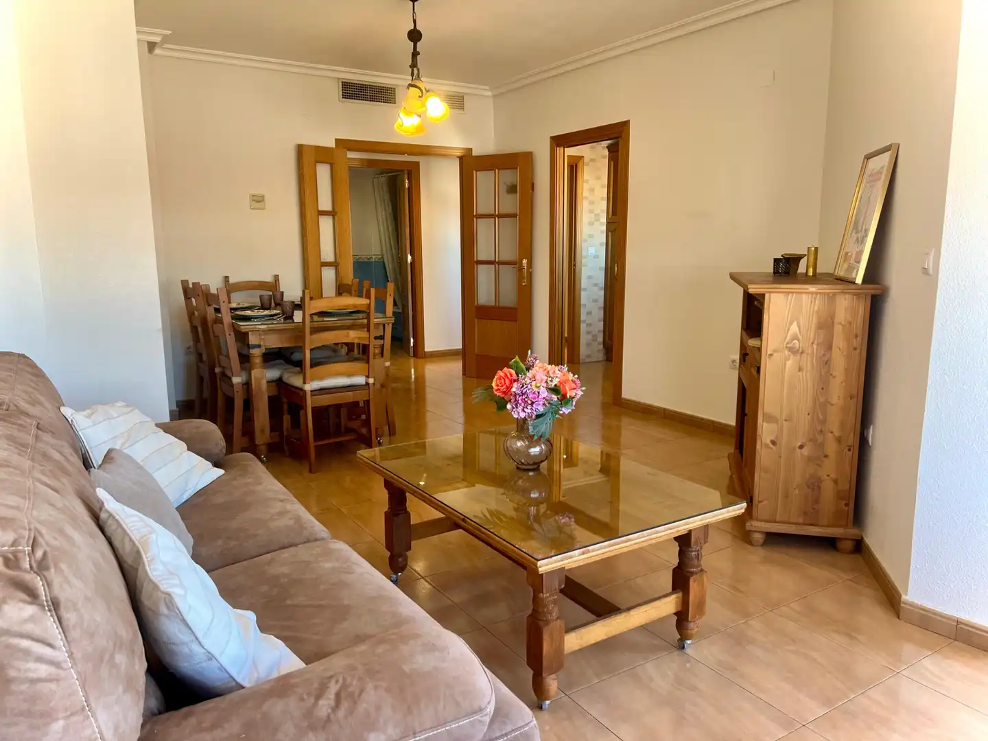 Living room of Flat for rent in Dolores  with Terrace, Furnished and Oven