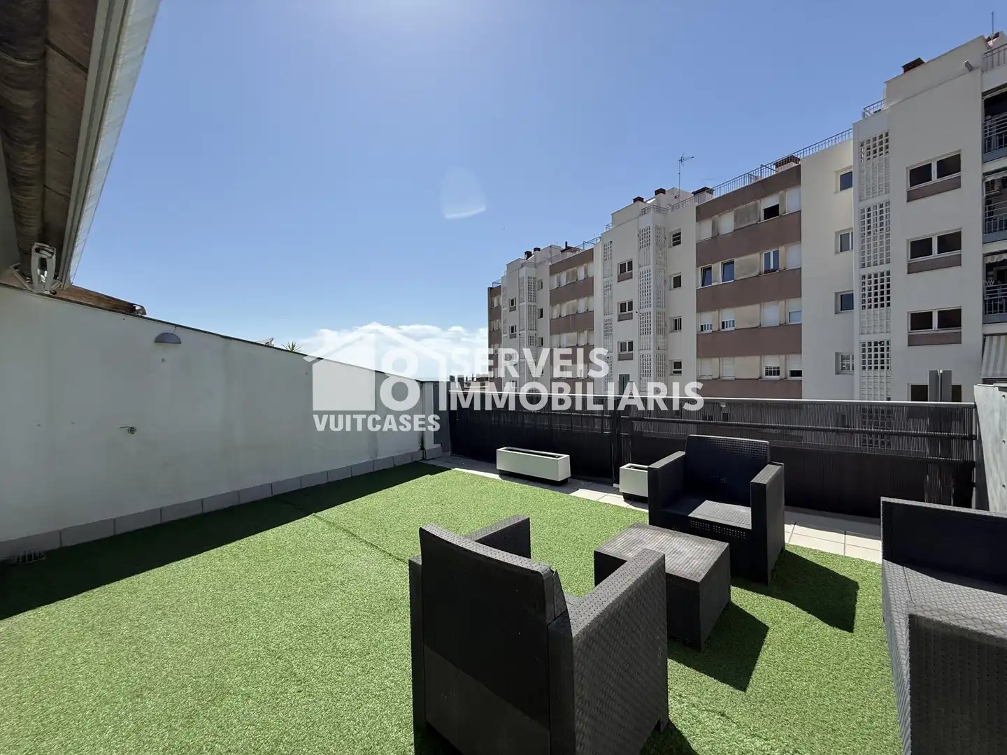 Terraza de Dúplex de alquiler en Sant Vicenç de Montalt con Calefacción, Terraza y Horno