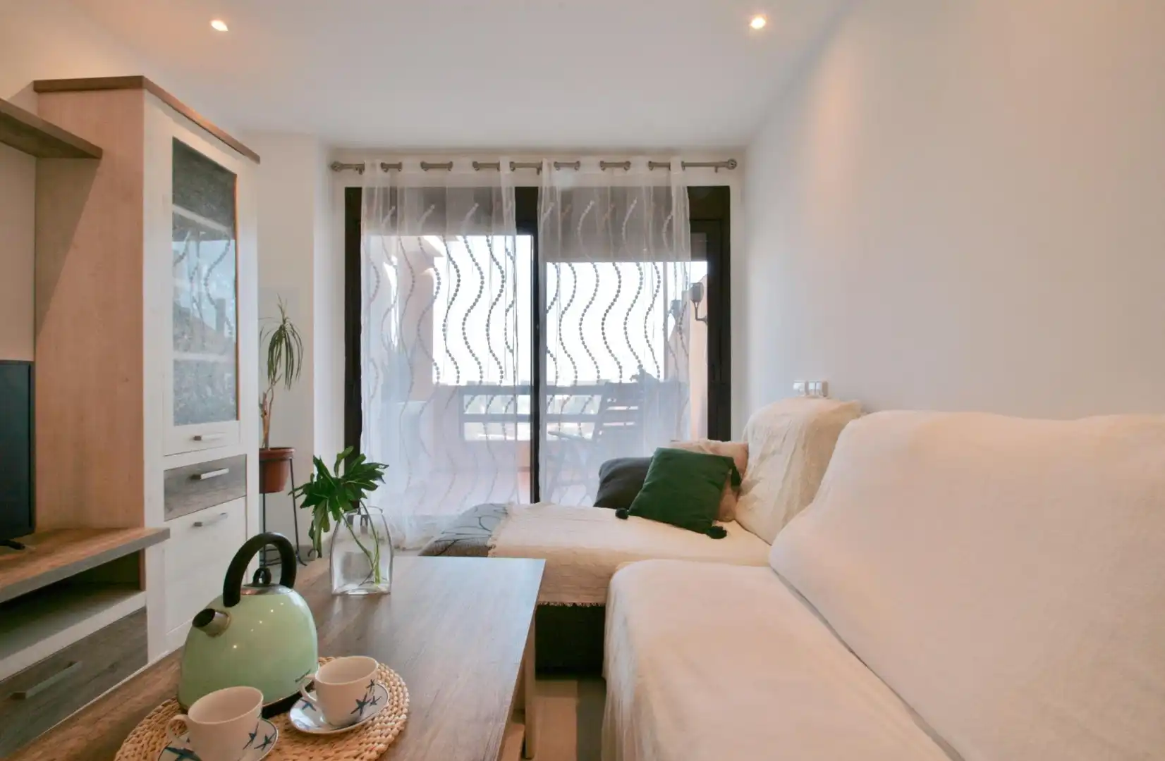 Sala de estar de Apartamento en venta en Almería con Aire acondicionado, Jardín privado y Terraza