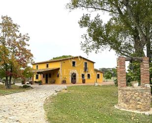 Exterior view of Country house for sale in Riudarenes  with Terrace and Swimming Pool