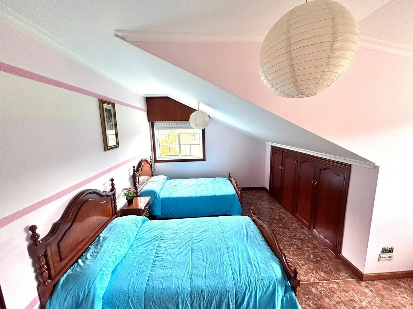 Schlafzimmer von Haus oder Chalet zum Verkauf in Lalín mit Heizung, Privatgarten und Parkett