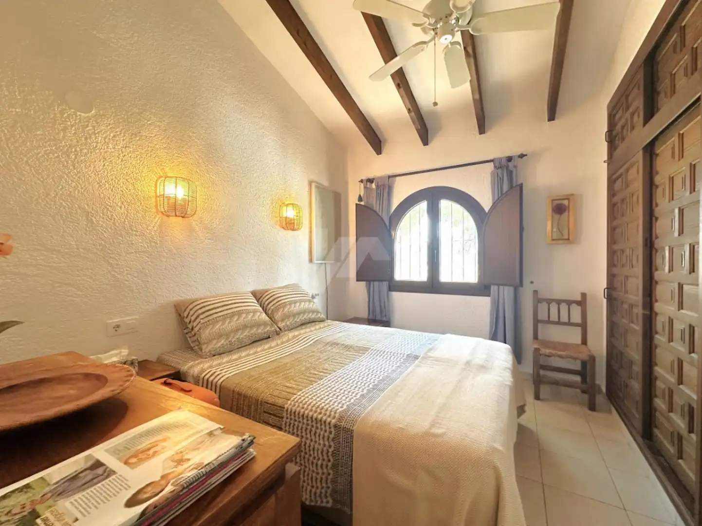 Schlafzimmer von Wohnungen zum Verkauf in Moraira mit Klimaanlage, Heizung und Privatgarten