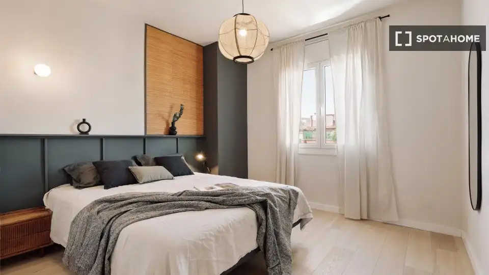 Habitación de Piso de alquiler en Barcelona con Aire acondicionado, Calefacción y Amueblado