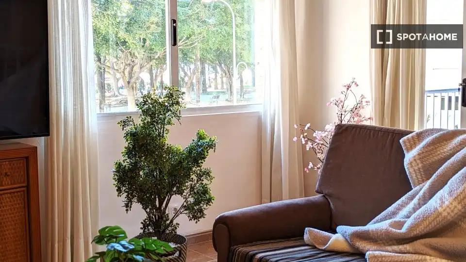 Sala de estar de Piso de alquiler en Cullera con Aire acondicionado, Calefacción y Amueblado