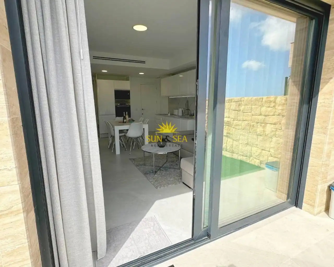 Jardín de Planta baja de alquiler en Finestrat con Aire acondicionado, Calefacción y Terraza