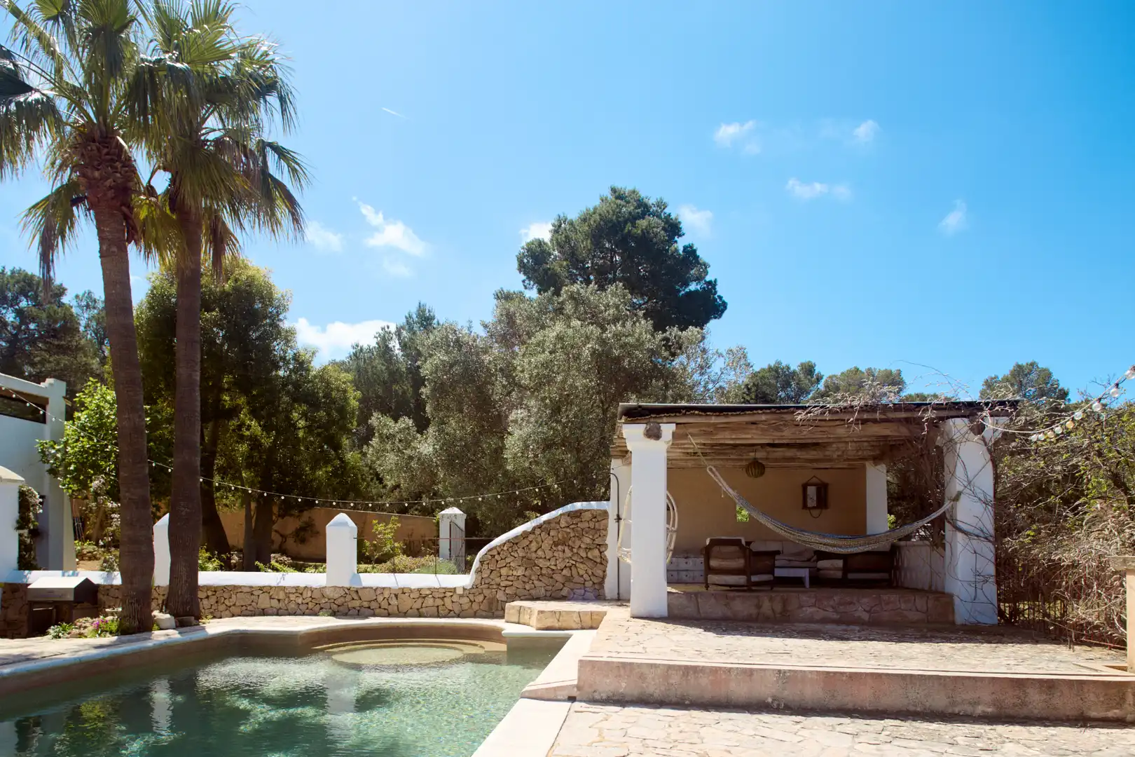 Piscina de Finca rústica en venda en Sant Joan de Labritja amb Aire condicionat, Jardí privat i Parquet