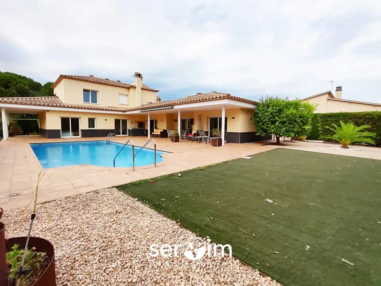 Garden of Houses for sale in Llagostera  with Air Conditioner, Private garden and Terrace