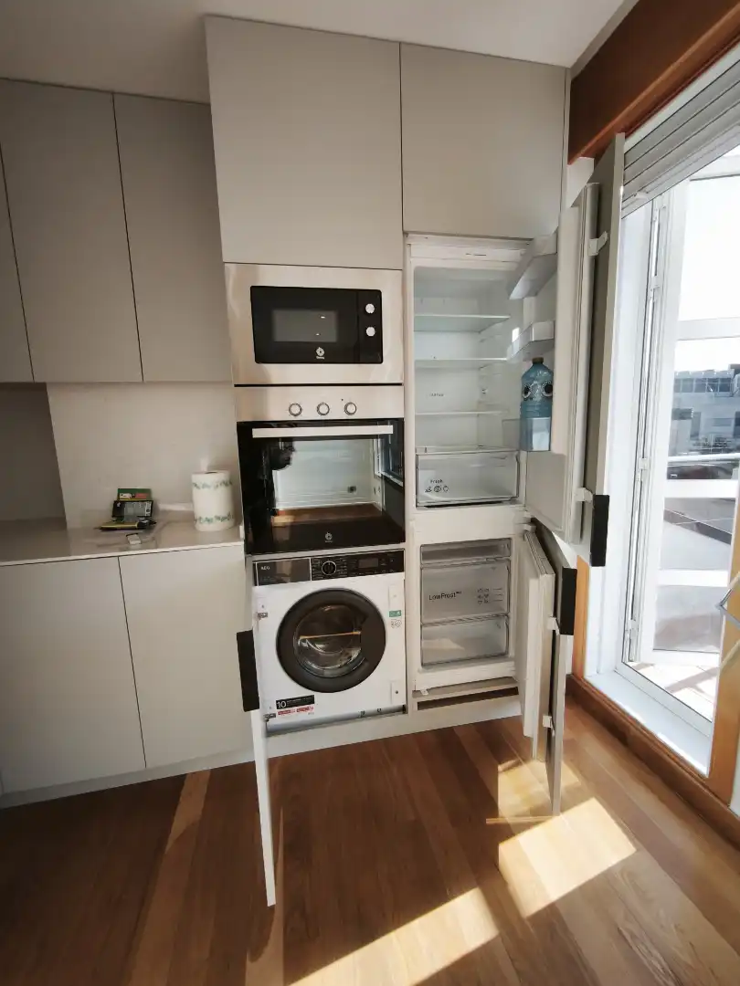 Cocina de Piso de alquiler en Vigo  con Terraza, Trastero y Amueblado