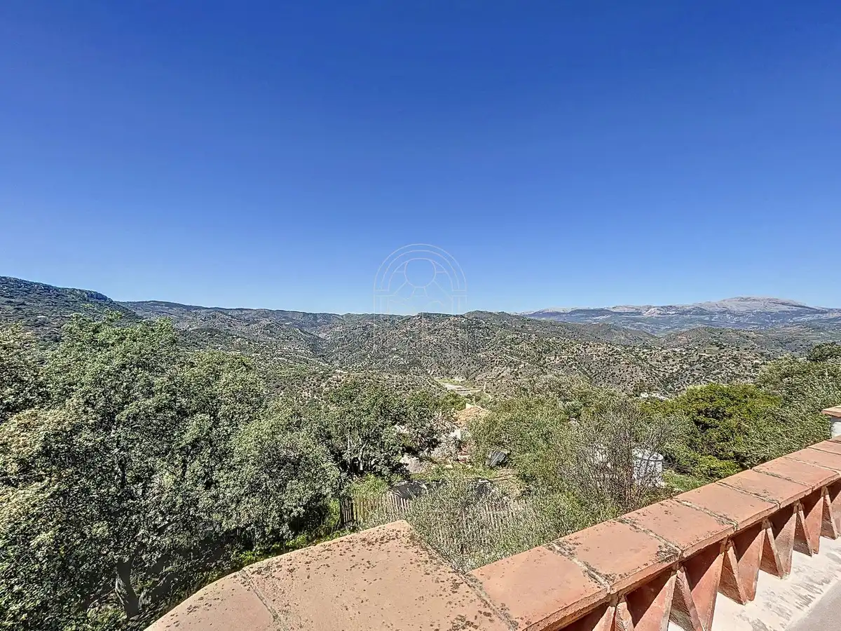 Vista exterior de Finca rústica en venta en Comares con Aire acondicionado, Jardín privado y Terraza