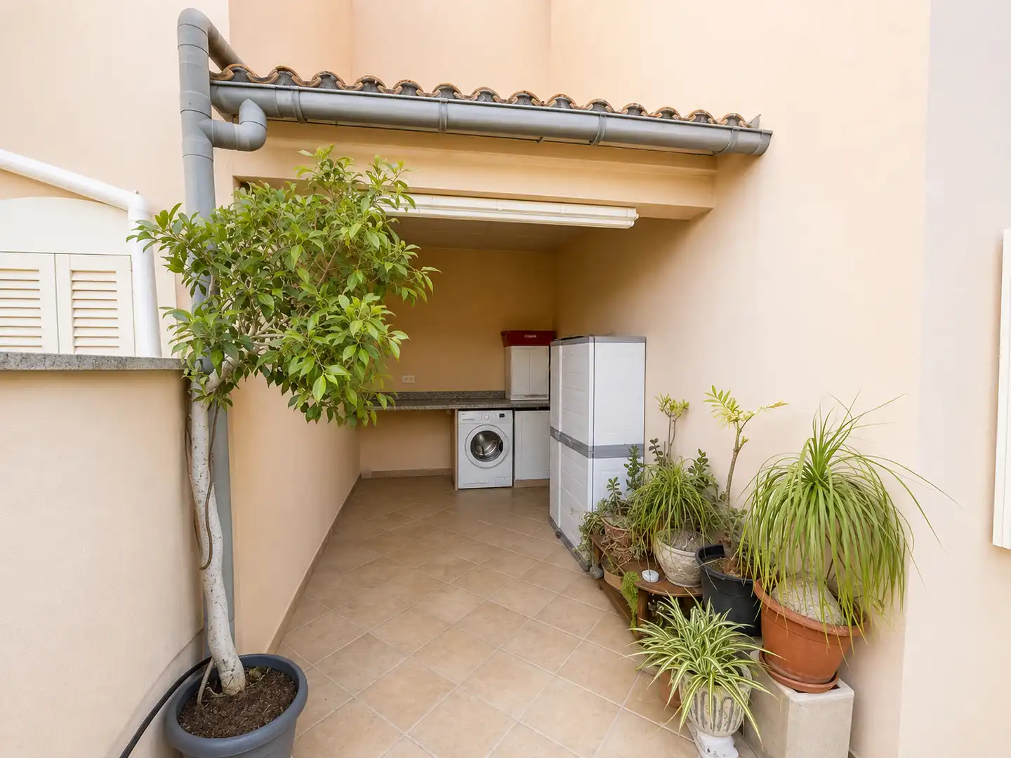 Terrasse von Erdgeschoss zum Verkauf in Santa Margalida mit Klimaanlage, Heizung und Privatgarten