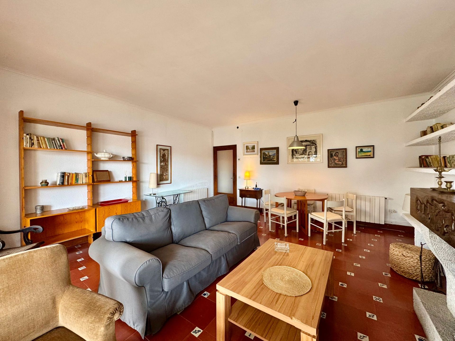 Living room of Flat for sale in Calonge i Sant Antoni  with Heating, Terrace and Furnished