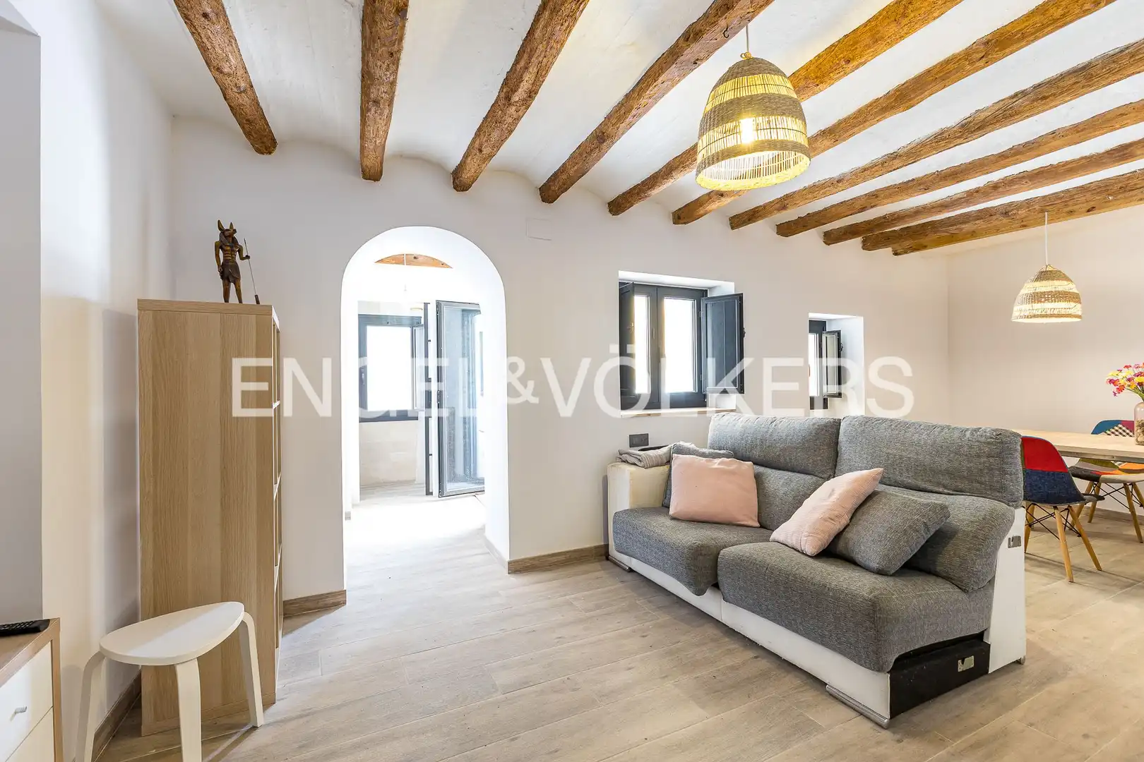 Wohnzimmer von Haus oder Chalet zum Verkauf in Constantí mit Klimaanlage, Heizung und Parkett