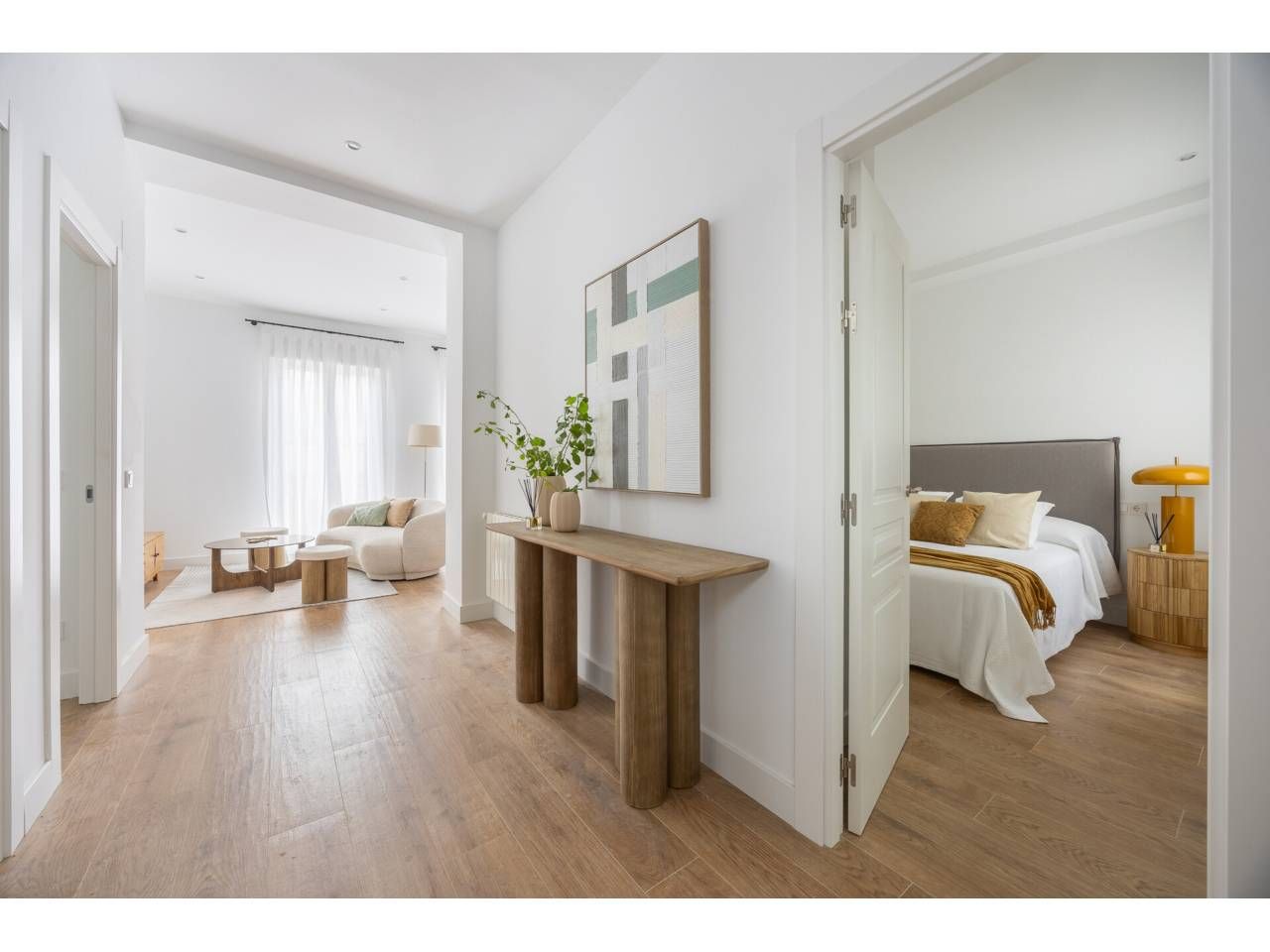 Bedroom of Flat for sale in  Madrid Capital  with Air Conditioner, Heating and Furnished