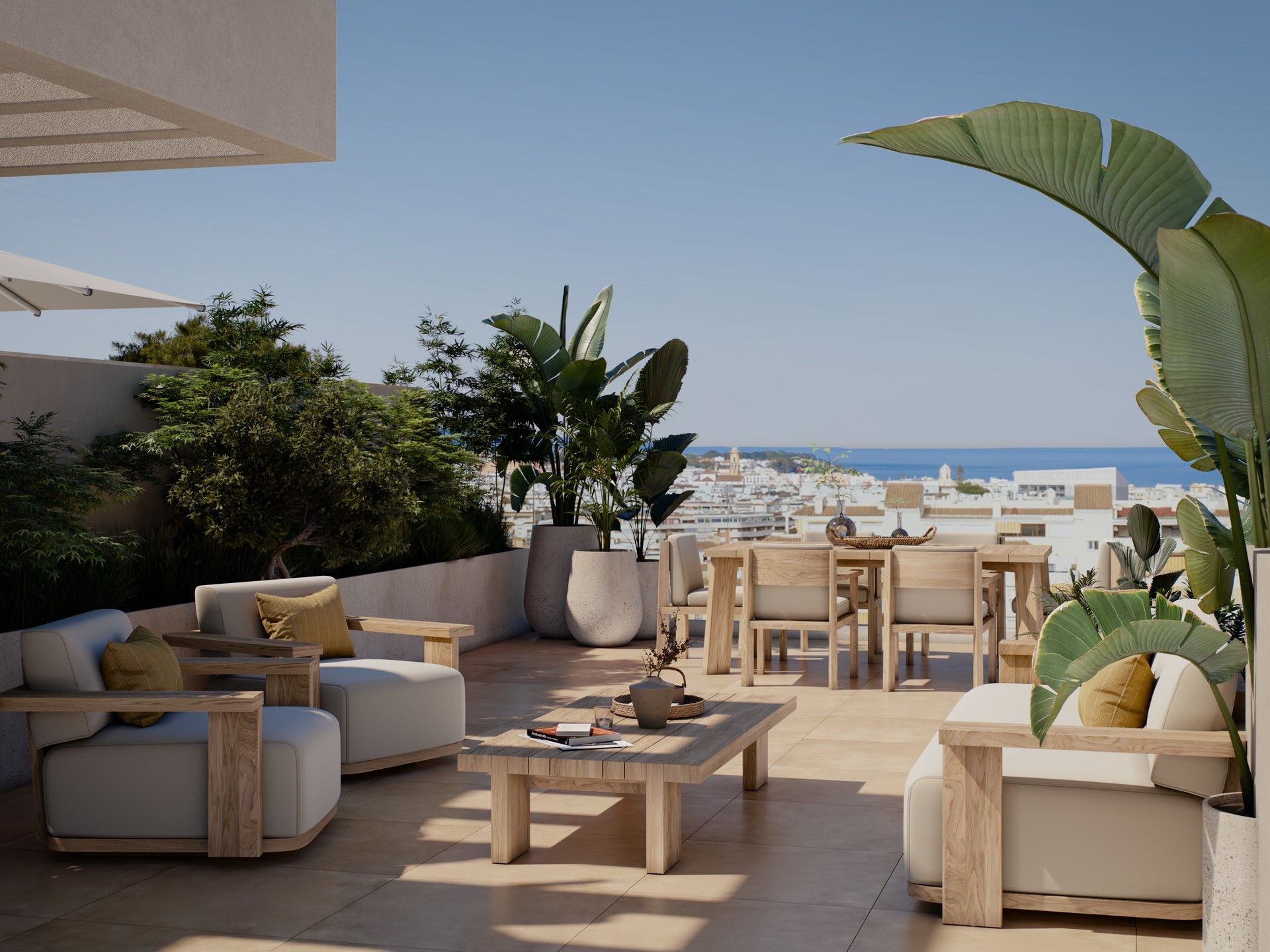 Terrace of Apartment for sale in Estepona  with Air Conditioner, Terrace and Swimming Pool